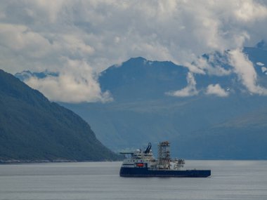 ship cruise in the norwegian fjords