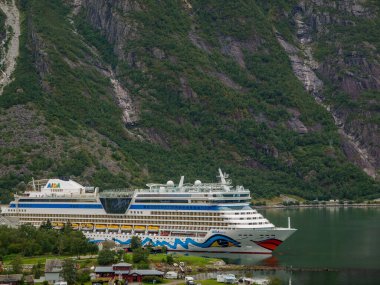 ship cruise in the norwegian fjords