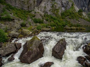 ship cruise in the norwegian fjords