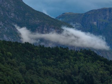 ship cruise in the norwegian fjords