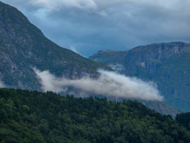 ship cruise in the norwegian fjords