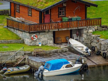 ship cruise in the norwegian fjords