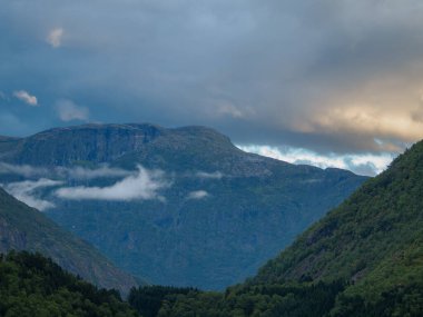 ship cruise in the norwegian fjords