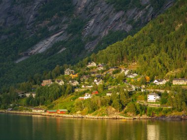 ship cruise in the norwegian fjords