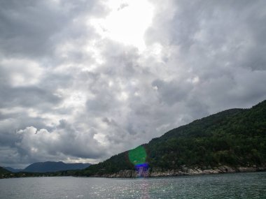 ship cruise in the norwegian fjords