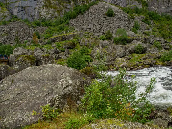 ship cruise in the norwegian fjords