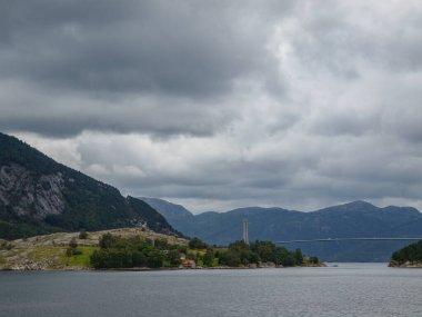 ship cruise in the norwegian fjords