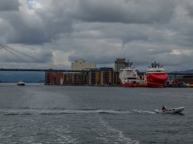 ship cruise in the norwegian fjords