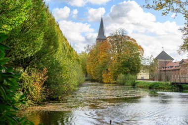 Westphalia 'daki Velen şehrinde sonbahar mevsimi