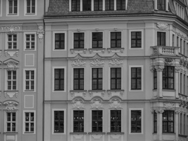 Almanya 'daki eski Dresden şehrinde.