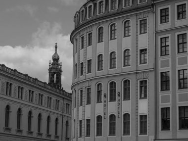 Almanya 'daki eski Dresden şehrinde.