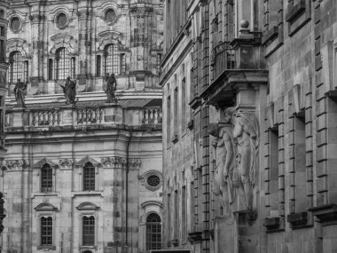 Almanya 'daki eski Dresden şehrinde.