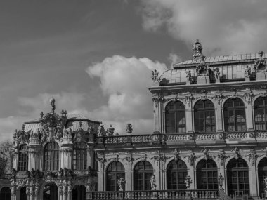 Almanya 'daki eski Dresden şehrinde.