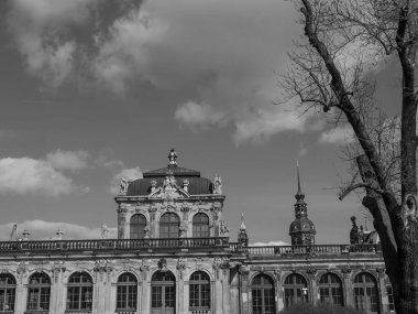 Almanya 'daki eski Dresden şehrinde.