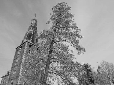 Raesfeld Kalesi 'nde kış mevsimi