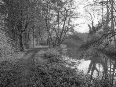 Westphalia 'da Borken yakınlarında küçük bir nehir.