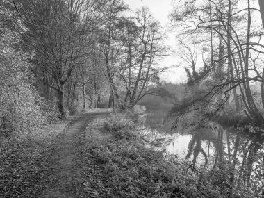 Westphalia 'da Borken yakınlarında küçük bir nehir.