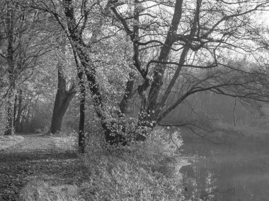Westphalia 'da Borken yakınlarında küçük bir nehir.