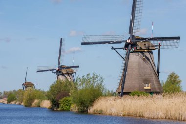 Hollanda 'daki Kinderdijk değirmenleri