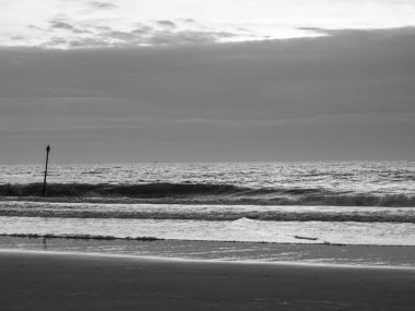 Scheveningen Hollanda 'nın kuzey denizinde