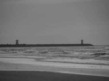 Scheveningen Hollanda 'nın kuzey denizinde