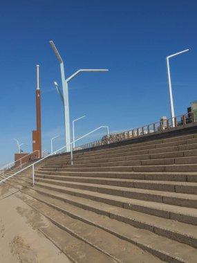 Scheveningen Hollanda 'nın kuzey denizinde