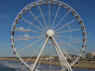 Scheveningen Hollanda 'nın kuzey denizinde
