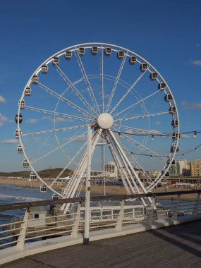 Scheveningen Hollanda 'nın kuzey denizinde