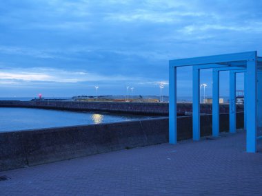 Scheveningen Hollanda 'nın kuzey denizinde