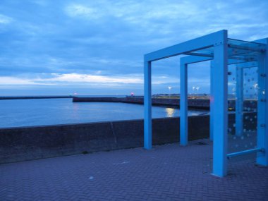 Scheveningen Hollanda 'nın kuzey denizinde