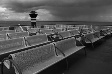 Hollanda 'daki Ameland adasındaki Nes köyü.