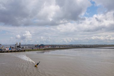 Hollanda 'daki Ameland adasındaki Nes köyü.