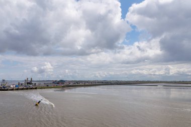 Hollanda 'daki Ameland adasındaki Nes köyü.