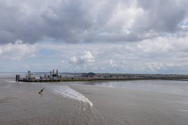 Hollanda 'daki Ameland adasındaki Nes köyü.