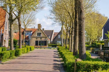 Hollanda 'daki Ameland adasındaki Nes köyü.