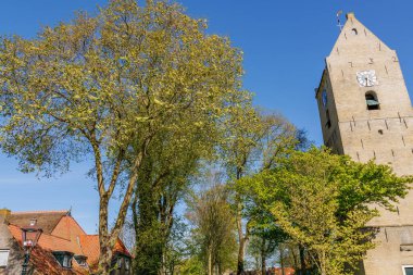 Hollanda 'daki Ameland adasındaki Nes köyü.