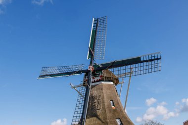 Hollanda 'daki Ameland adasındaki Nes köyü.