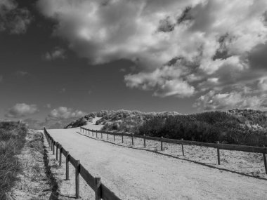 Hollanda 'nın kuzey denizindeki Ameland Adası