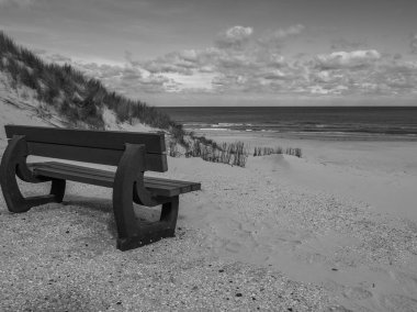 Hollanda 'nın kuzey denizindeki Ameland Adası