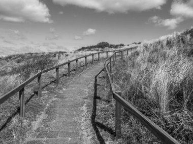 Hollanda 'nın kuzey denizindeki Ameland Adası