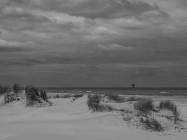 Hollanda 'nın kuzey denizindeki Ameland Adası