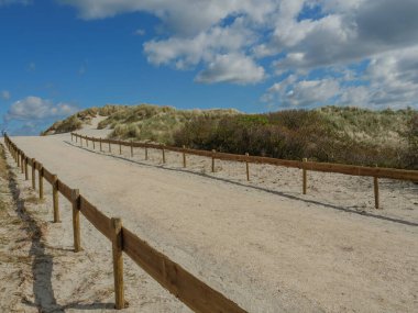 Hollanda 'nın kuzey denizindeki Ameland Adası