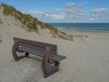 Hollanda 'nın kuzey denizindeki Ameland Adası