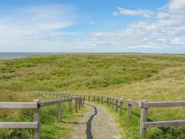 Hollanda 'nın kuzey denizindeki Ameland Adası
