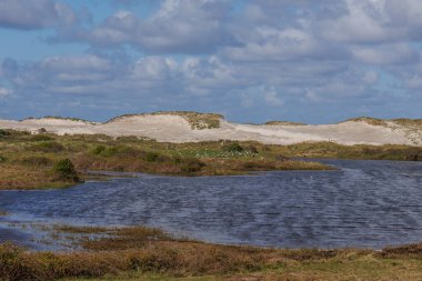 Hollanda 'nın kuzey denizindeki Ameland Adası
