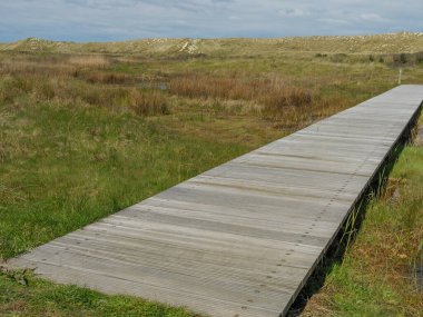 Hollanda 'nın kuzey denizindeki Ameland Adası