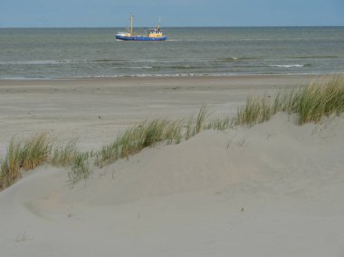 Hollanda 'nın kuzey denizindeki Ameland Adası