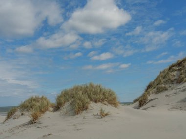 Hollanda 'nın kuzey denizindeki Ameland Adası