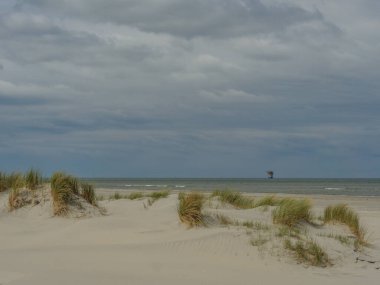 Hollanda 'nın kuzey denizindeki Ameland Adası