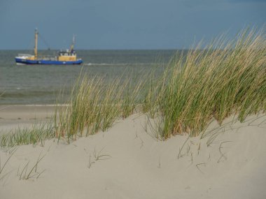 Hollanda 'nın kuzey denizindeki Ameland Adası